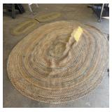 (3) Oval Braided Area Rugs.