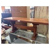 Traditional Pine Bench.