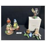 Lenox & Franklin Mint Bird Figurines.