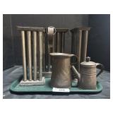 Antique Candle Molds and Pitchers.