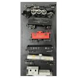 Lionel Locomotive, Tender, Caboose, Tanker.