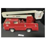 Pressed Steel Tonka Snorkel Fire Truck Toy.