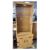 Honey-Toned Wooden Gun Cabinet.