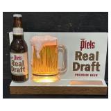 Piels Real Draft Premium Beer Lighted Sign
