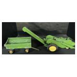 John Deere Tractor W/ Corn Picker & Wagon.