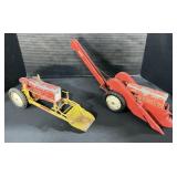 Die Cast Tru-Scale Tractors W/ Attachments.