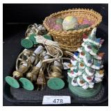 Christmas Tree Light & Easter Egg Basket.