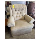 Clean Beige Reclining Armchair.