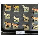 German Wooden Putz Farm Animals.