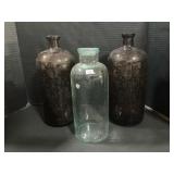 Illinois Glass Apothecary Jars.