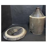 Stoneware Jug & Lid.