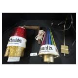 2 Schmidtï¿½s Beer Advertising Lights.