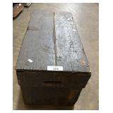 Antique Wooden Trunk.