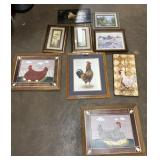 Large Lot Of Rooster Wall Art.