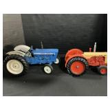 Ertl Die Cast Ford 4000 & Case 600 Tractors.