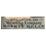 15 Ft Reading Lines Railroad Safety Rally Banner.