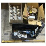 Recipro Saw, Polisher, Tools, Nails.