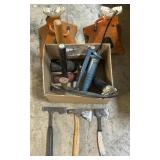 Hatchets, Sledge Hammers, Jack Stands.