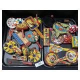Vintage Tin Litho Noise Makers.