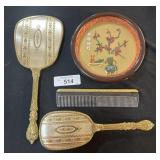 Vintage Vanity Set & China Town Shadow Box.
