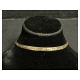 14K Gold Italian Herringbone Bracelet.