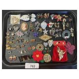 Costume Jewelry, Brooches & Earrings.