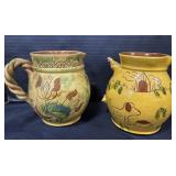 2 Breininger Redware Pitchers.