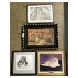 Cheetah Print & Tray, Exquisite Dog Portrait.
