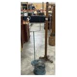 Coat Rack & Bird Cage w/ Stand.