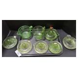 Uranium Glass Juicers & Measures.