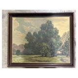 Vintage Landscape Print.