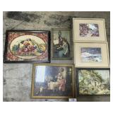 Lithograph and Half Tone Prints, Foil Art.
