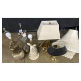 5 Table Lamps.