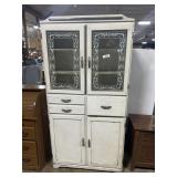 Antique White Painted Cabinet.
