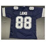 Autographed CeeDee Lamb Football Jersey.