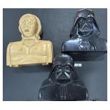 StarWars Darth Vader, C-3PO Car Carry Cases.