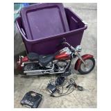 Harley Davidson RC Motorcycle Toy w/ Tote.