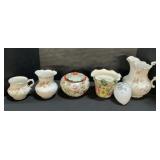 Anchor Pottery Pitcher Set, Italian Planter, Egg.