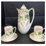 RS German Hand Painted China Tea Set.