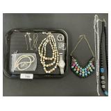 Costume Jewelry Necklaces, Watch.