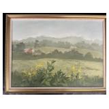 Artist Signed Framed Oil On Canvas Painting.