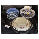 Collector Plates, Pitcher and Basin, Corningware.