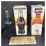 3 VTG Coca Cola Bottle AM Radios.