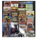 Marvel Spider-Man, Hellblazer, Graphic Novels.