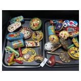 Vintage Tin Litho Noise Makers.