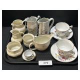 Belleek Creamers, Royal Dover C/S, Limoges.