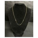 14K Gold Balestra Italian Herringbone Necklace.