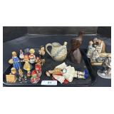 Hand Carved Figurines, Stoneware, Figures.