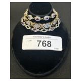 3 Sterling Silver Bracelets.