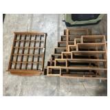4 Wall-Hanging Shelves.